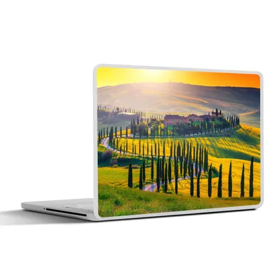 Produktbild von MuchoWow® Laptop Aufkleber Sticker Cover Gras - Sonne - Hügel - Landschaft 30x22 cm - Laptop-Sticker