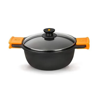 Produktbild von BRA Efficient, 5,7 l, Schwarz, Aluminium, Teflon Platinum Plus, Keramik, Gas, Induktion, Versiegelte Platte, Schwarz