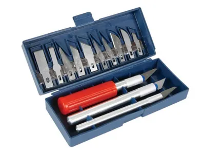Immagine prodotto di Set coltelli di precisione - 3 supporti + 13 lame