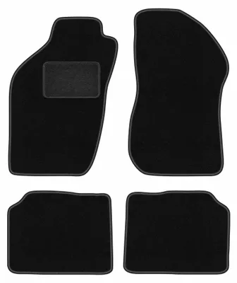 Image de Tapis de sol en moquette pour Alfa Romeo 146 1994-2001 (à hayon) – jeu 4 pièces, noirs, sur mesure – Wielganizator LUX