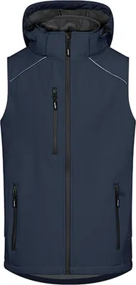 Produktbild von Promodoro 7840 | Herren Softshell Vest wasserdichte Reißverschlüsse - Farbe: Navy - Größe: XXL