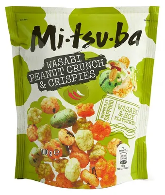 Image de Mitsuba Wasabi aux cacahuètes croquantes et croustillantes, format 100 g