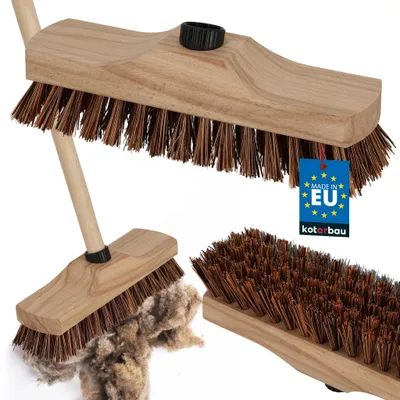 Zdjęcie produktu dla KOTARBAU® Szczotka do czyszczenia podłóg, miotła z naturalnym włosiem, szczotka do czyszczenia