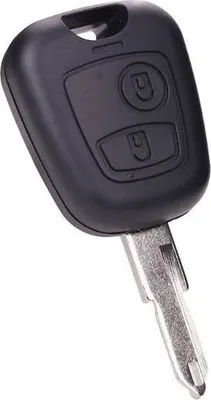 Produktbild von Schlüsselgehäuse mit Rohling 2 Tasten passend für Peugeot 107 207 207CC (PG18)