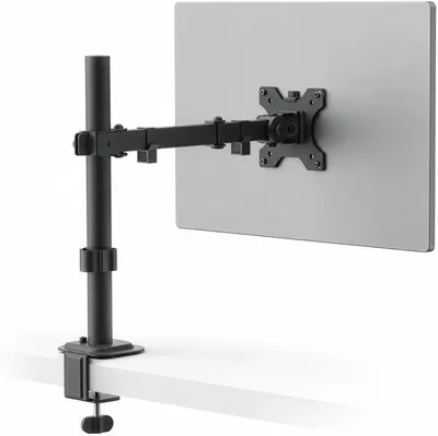Zdjęcie produktu dla Uchwyt na monitor - Ramię biurkowe - Ergonomiczna praca - Regulowane - Dla monitorów o przekątnej 15-32 cali - Czarny