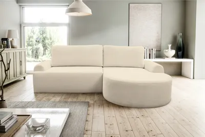 Produktbild von VENASI DREAM Rechts Ecksofa mit Schlaffunktion und Bettkasten Eckcouch Sofa L Form Schlafsofa BEIGE