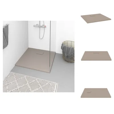 Immagine prodotto di vidaXL Piatto doccia SMC Brown 90x90 cm - Piatti doccia