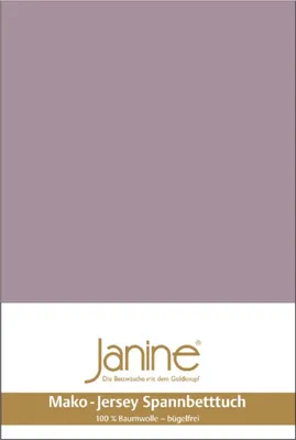 Produktbild von Janine Design Mako-Feinjersey, 100% Baumwolle-Spannbetttuch JERSEY 5007 Farbe holunder Größe 200x200
