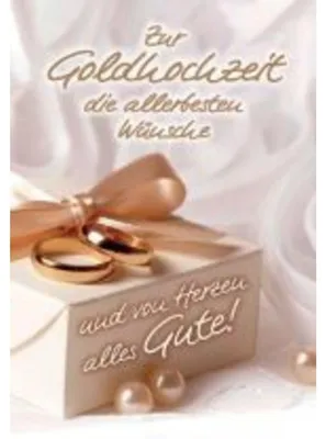 Produktbild von Komma³ 01-234 Goldhochzeitskarte - inkl. Umschlag