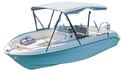Image de Toit bimini, en polyester 600D, imperméable et résistant aux UV, de couleur GRIS
