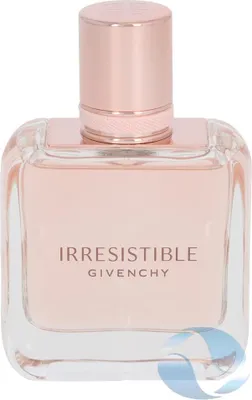 A studio shot of a Givenchy Irresistible Eau de Parfum bottle.