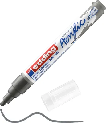 Imagen del producto de Edding - Rotulador acrílico EDDING E-5100 m, color antracita | 1 unidad | 10 unidades