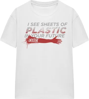 Image de Dexter - "Plastic Prediction" T-shirt unie homme/femme TV15624 (L) (Blanc)