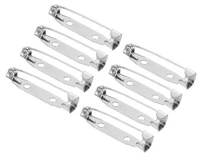 Produktbild von 50 Stück Sicherheitsnadeln für Bastelarbeiten 30mm in Silber