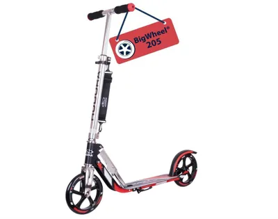 Produktbild von HUDORA BigWheel 205 Scooter – Robuster Aluminium-Scooter – Höhenverstellbarer und faltbarer City-Scooter mit Ständer Neu &