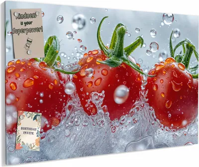 Produktbild von Magnettafel 60x40cm magnetisch & beschreibbar Metall-Board - Wassertomaten