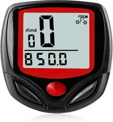 Productafbeelding van Fietscomputer - Snelheidsmeter Fiets - Fietsen Meten - Draadloos LCD Display - Universeel - Zwart