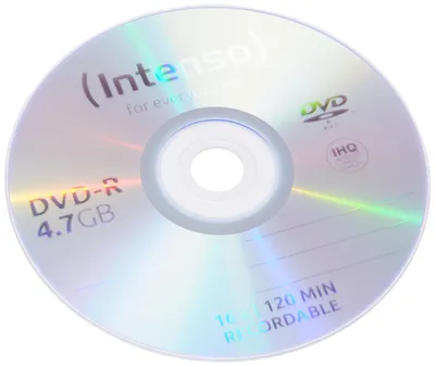 Produktbild von Intenso DVD-R Rohlinge 4,7 GB 16x kratzfest Cover-Card 10er Pack Slim Case
