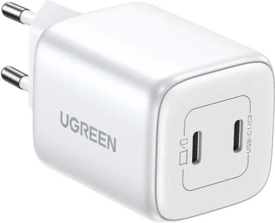 Obrázok produktu pre UGREEN Nexode 45W Dual USB-C PD Charger (25W+20W) white (15327)