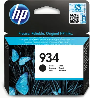 Obrázok produktu pre HP Čierna originálna atramentová kazeta 934, Štandardný, Čierna, Atrament na pigmentovej báze, 1 kusov, 400 strany