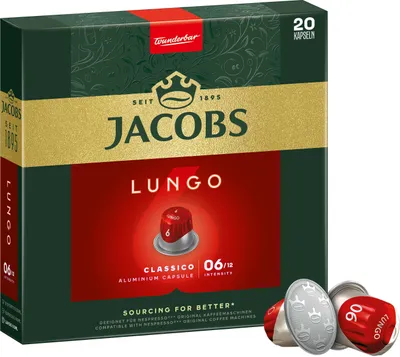 Immagine prodotto di JACOBSLungo 6 capsule di caffè compatibili con Nespresso®* Classico 200