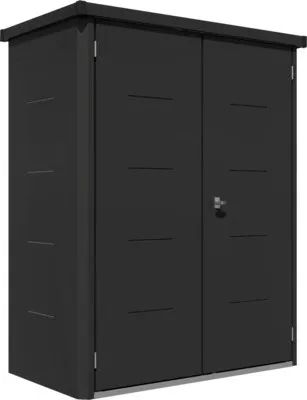 Produktbild von Gartenschrank Telluria Giarmadio 154 x 88 x 193 cm schwarz