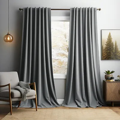 Produktbild von Samtvorhänge Verdunkelungsvorhang Gardinen Samt mit Ösen Blickdicht für Wohnzimmer Blackout Curtains Thermovorhang Schalldämmend Schlafzimmer 1er  H 213 x B 132 cm