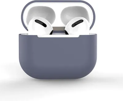 Image de CHPN – Étui pour AirPods – Coque de protection en silicone pour AirPods – Compatible avec Apple AirPods – Compatible avec AirPods 3 – Gris chaud
