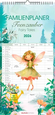Produktbild von Alpha Edition - Familienplaner Feenzauber 2026 - Familienkal