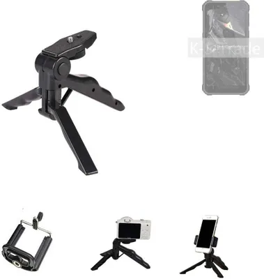 Produktbild von K-S-Trade Stativ Tisch-Ständer Dreibein Handy-Stativ Ständer kompatibel mit Oukitel WP20 Mini-Stativ Smartphone Tripod Handy-Stativ aus Plastik