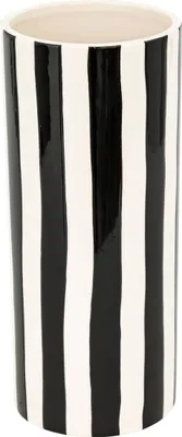 Image de Keramikvase edric schwarz & weiß h30cm - Atmosphera créateur d'intérieur