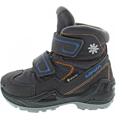 Produktbild von Lowa Milo GTX Mid Jungen Klettstiefel in Grau, Größe 25