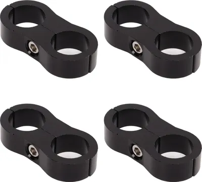 Produktbild von 4 Stück 8AN Schlauchtrennerklemme, Kraftstoffleitungs-Montageteiler-Fitting-Adapter für 1/2 Ölbremswasser-Gasrohr