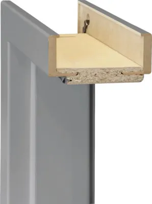 Produktbild von Pertura Komplettzarge Lack RAL 7004 signalgrau 198,5x61x18 cm Links