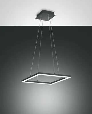 Produktbild von Fabas Luce Bard LED Pendelleuchte Quadratisch Anthrazit