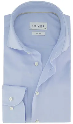 Produktbild von Hemd Profuomo Slim Fit hellblau Baumwolle bügelfrei