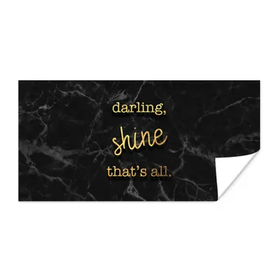 Produktbild von MuchoWow® Poster Zitate - Motivation - Gold - Marmor 40x20 cm - Poster für die Wand - Poster Schlafzimmer