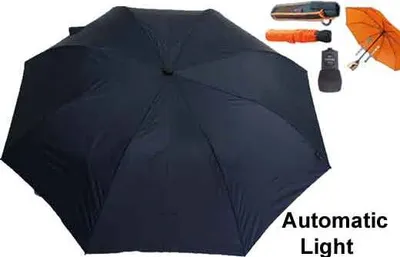Produktbild von EuroSCHIRM light trek automatic, Kompakt, Regenschirm, Rund, Navy, Fiberglas, Polyester