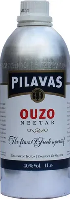 Produktbild von Ouzo Nektar Pilavas in Aluflasche 40% 1,0l