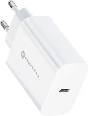 Produktbild von Forcell NETZ - Ladegerät mit USB Typ C - 3A 25W Anschluss mit PD und Quick Charge 4.0 Ladefunktion