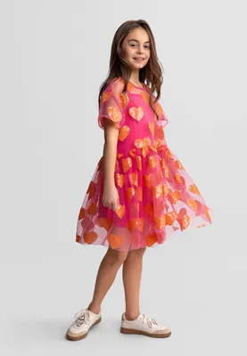 Produktbild von Minoti Kleid Rosa Gr. 98 für Mädchen