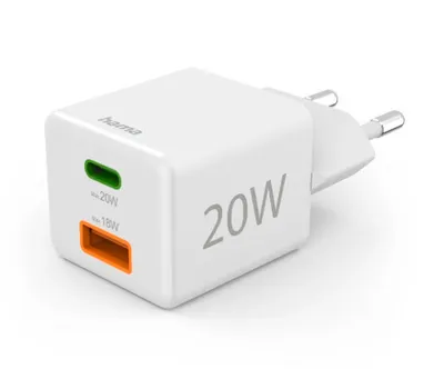 Image de hama Ladeadapter weiß, 20 Watt