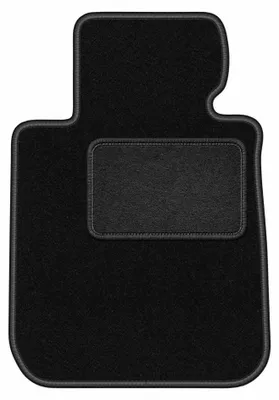 Image de Tapis conducteur en moquette pour BMW 1 E88 2004-2011 (cabriolet) – 1 pièce, noir, sur mesure – Wielganizator LUX