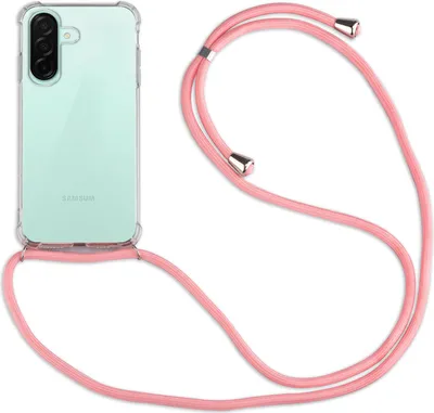 Produktbild von Handykette für Samsung Galaxy A26 Handyhülle mit Band Case TPU Hülle mit Kordel in Rosa