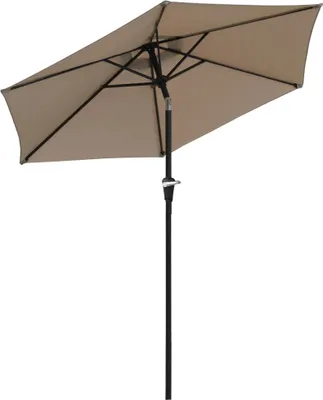 Image de Parasol de jardin - Parasol - Imperméable - Autoportant - Ø 230 cm - Hauteur 216 cm - Kaki