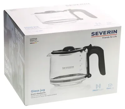 Produktbild von Severin GK 5501, Karaffe, Severin, KA4815, KA4816, KA4822, KA4825, Schwarz, Transparent, Glas, 1,4 l