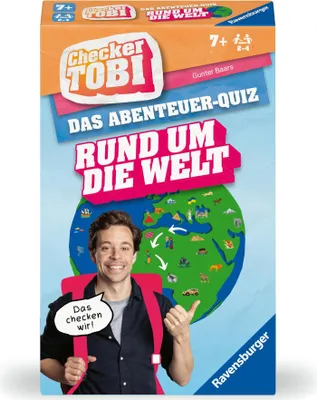 Produktbild von Ravensburger 22492 - Checker Tobi - Rund um die Welt - Das Abenteuerquiz für Kinder ab 7 Jahren, Quiz & Mitmachspiel für