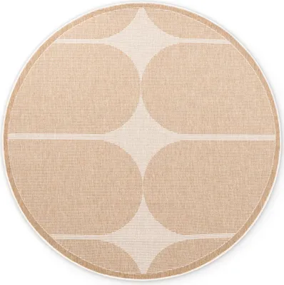 Immagine prodotto di Hanse Home Duet Tappeto reversibile per interni ed esterni Rotondo Bowen Juta Bianco