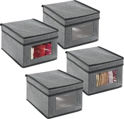 Image de Coffre de rangement sous le lit avec compartiment - Rangement pliable pour vêtements - Organisation de l'armoire dans un coffre.