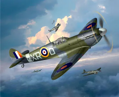 Produktbild von Revell 03959 Modellbausatz Spitfire Mk.II im Maßstab 1:48, Level 3, 120 Jahr(e), Kunststoff, Junge, 34 Stück(e), 188 mm, 225 mm